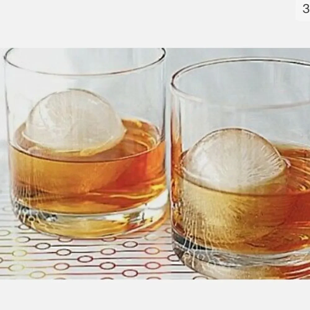 Bulleit Bourbon Whiskey Ball, Sphere Ice Mold